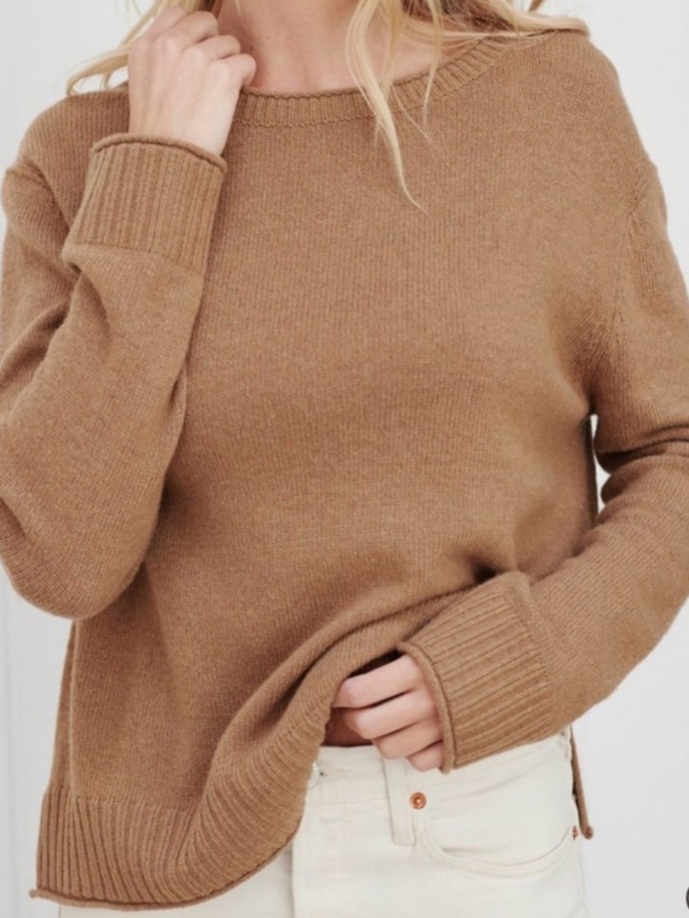 Jenni Kayne Sweater Everyday Cashmere Wool Crew Sweater Size XS